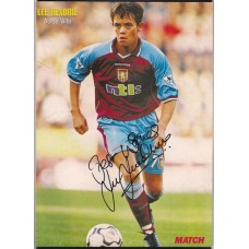 Autograph of Lee Hendrie the Aston Villa footballer.